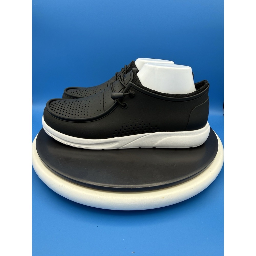 Reef Water Coast Mens Size 9 Black Lightweight Waterproof Slip On Boat Shoes NEW
